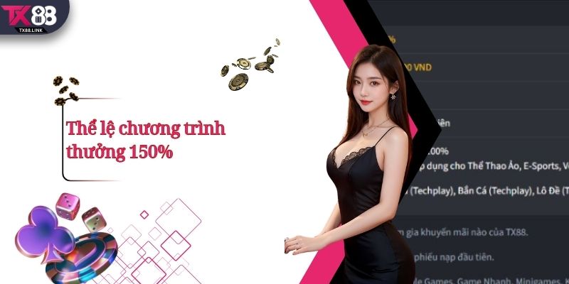 Thể lệ chương trình thưởng 150%